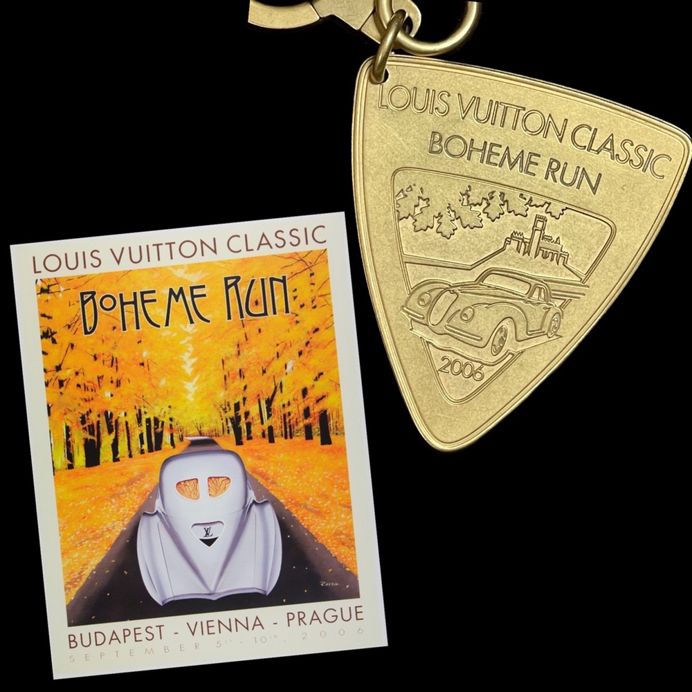 Louis Vuitton Classic Boheme Run Vintage Car Rally Keychain. Ultra Rare 2006